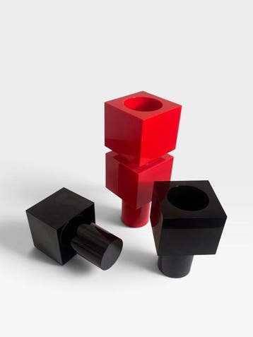 Ton Haas - Vaas (4) - Upside Down vase - Kunststof