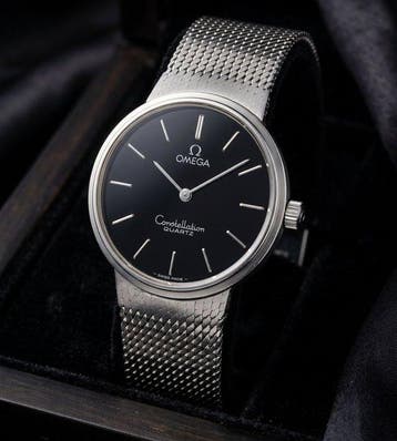 Omega - Vintage Constellation Quartz – Black Dial –, Nieuw