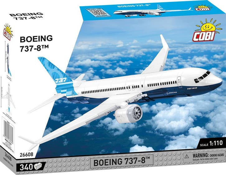 COBI Boeing 26608- Boeing 737-8 (Voertuigen, Modelbouwsets), Kinderen en Baby's, Speelgoed | Bouwstenen, Nieuw, Verzenden