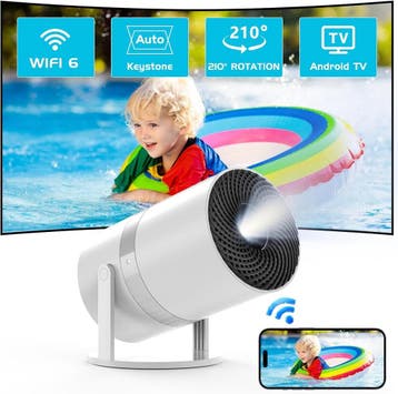 YOOYAA Smart Beamer - Tweedekansje - OP=OP, Audio, Tv en Foto, Beamers, YOOYAA, LED, Ophalen of Verzenden, Zo goed als nieuw