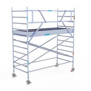 Rolsteiger Original 135x305 4,2m werkhoogte tegen de gevel, Verzenden, Nieuw, Rolsteiger of Kamersteiger, 2 tot 5 meter