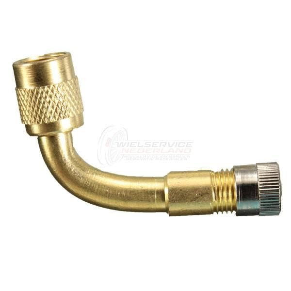 Verlengventiel metaal 90° gebogen (Scooter, Auto, Ventielen, Auto diversen, Overige Auto diversen, Verzenden