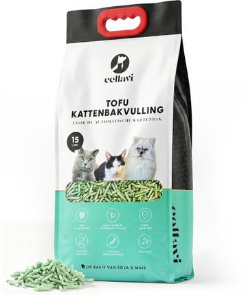 Cellavi Kattenbakvulling Tofu 15L - Klontvormende, Dieren en Toebehoren, Ophalen of Verzenden, Nieuw