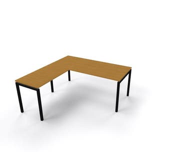 N-poot hoekbureau, 180x200cm, Zakelijke goederen, Overige plaatsen, Ophalen of Verzenden, Nieuw in verpakking, Bureau