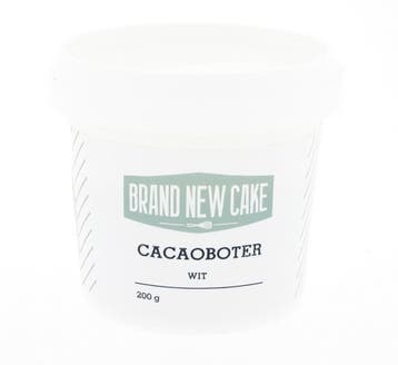 BrandNewCake Cacaoboter gekleurd Wit 200g, Verzenden, Nieuw