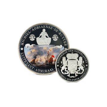 Nederland. Silver plated Medal Michiel Adriaensz. de Ruyter