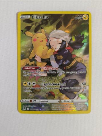 Pokémon - 1 Card - Pikachu - Sword & Shield - Lost Origin, Nieuw