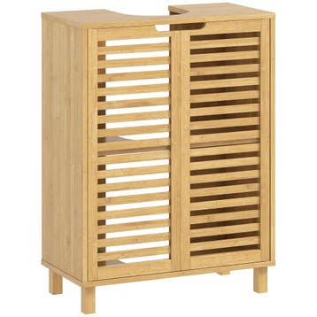 Wastafelonderkast Voor Badkamer, Badkamerkast Met Lamellende, Verzenden, Nieuw
