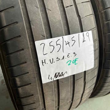 2 x Hankook Ventus S1 Evo3 255-45-19 Zomerbanden 4mm, Auto-onderdelen, Banden en Velgen, 19 inch, Gebruikt, 255 mm, Ophalen of Verzenden
