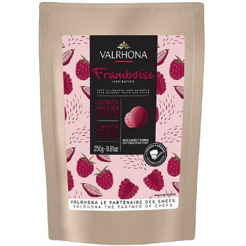 Valrhona Chocolade Druppels Framboos 250g, Verzenden, Nieuw