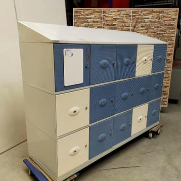 15-deurs Sonesto lockerkast - 147x195x60 cm, Ophalen of Verzenden, Nieuw