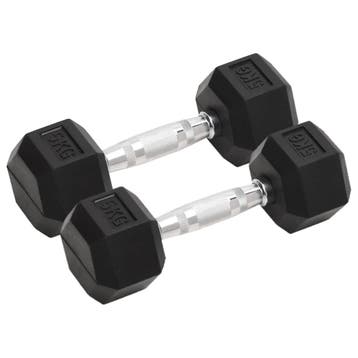 vidaXL Halters 2 st 5 kg totaal gietijzer, Verzenden, Nieuw