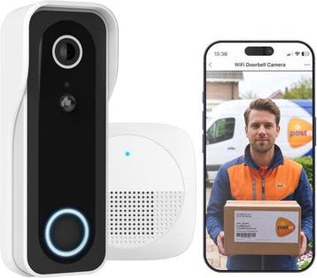 Trust DOORCAM-3000 - Slimme Video Deurbel - 3MP Camera -, Ophalen of Verzenden, Zo goed als nieuw