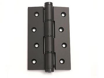 Deurveerscharnier enkel 120x80mm aluminium zwart, Verzenden, Nieuw