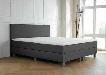 ACTIE! Boxspring Turijn 160 200 Antraciet, Verzenden, 200 cm, 160 cm, Nieuw