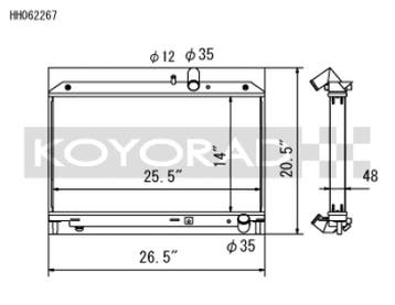 Koyo 09-11 Mazda RX-8 1.3L (MT) Radiator, Ophalen of Verzenden, Nieuw
