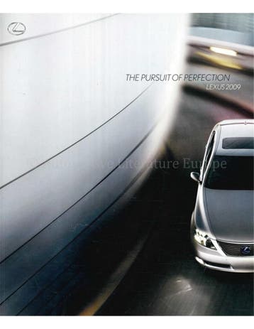 2009 LEXUS PROGRAMMA BROCHURE ENGELS (USA), Nieuw, Author