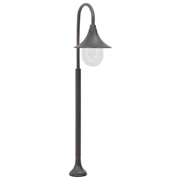 vidaXL Paalverlichting tuin E27 120 cm aluminium brons, Verzenden, Nieuw, Aluminium, Staande lamp