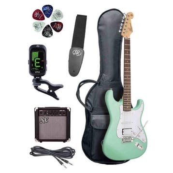 SX SE1HSS-SK ST-Style Elektrische Gitaar Surf Green Set, Ophalen of Verzenden, Nieuw
