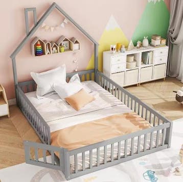 Gestoffeerd Kinderbed 140x190 cm – Open Haard Design, Kinderen en Baby's, Kinderkamer | Bedden, Verzenden, Nieuw
