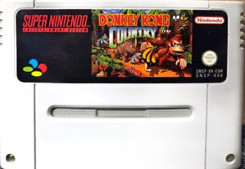 Donkey Kong Country (SNES tweedehands game), Spelcomputers en Games, Ophalen of Verzenden, Zo goed als nieuw