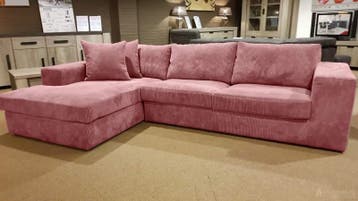 Loungebank Loenen - loungebanken - Roze, Nieuw, 150 cm of meer, Stof, 250 tot 300 cm