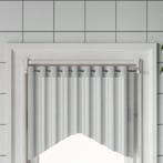 vidaXL Gordijnrails 2 st 60-105 cm aluminium wit en, Verzenden, Nieuw