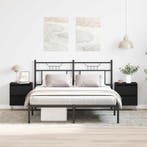 vidaXL Nachtkastje 2 pcs Zwart eiken 40 x 35 x 50 cm Bewerkt, Huis en Inrichting, Slaapkamer | Nachtkastjes, Minder dan 45 cm