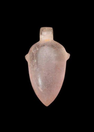 Oude Egypte, late periode amethist Hartamulet (Zonder