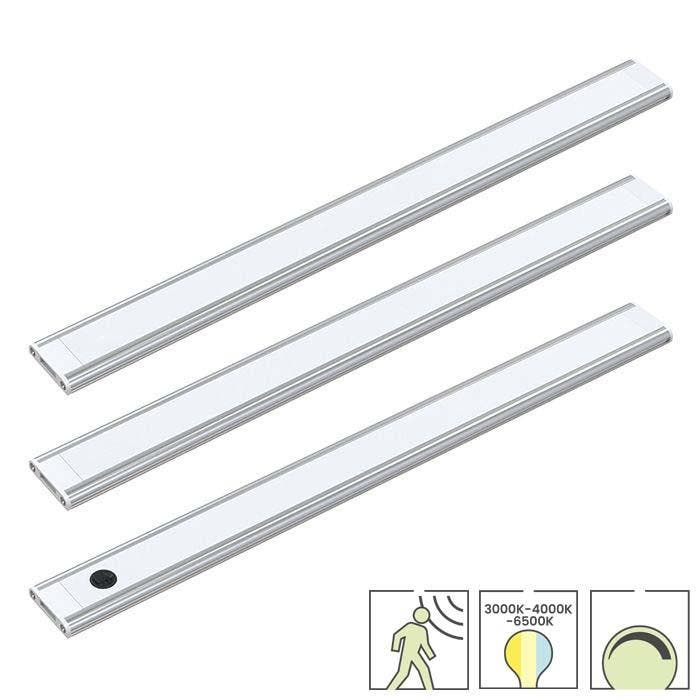 LED onderbouwverlichting | Set van 3 LED strips | 50 cm | 5, Huis en Inrichting, Lampen | Overige, Nieuw, Overige fittingen, Verzenden