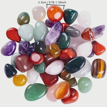 100g Mix Edelstenen Tumblestones - Natuurlijke Gepolijste Kr, Verzenden, Nieuw