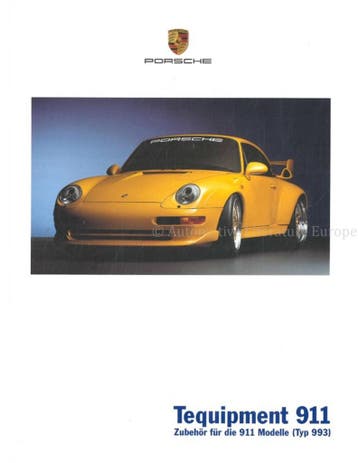 2001 PORSCHE 911 TEQUIPMENT BROCHURE DUITS, Boeken, Nieuw, Porsche, Author