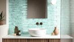 Wandtegel Ragno Fusion Aquamarine Blauw Kleinformaat 6x25, Nieuw, 20 tot 40 cm, 10 m² of meer, Wandtegels