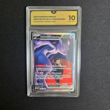 Pokémon - 1 Graded card - mewtwo ex de la team rocket 281, Nieuw