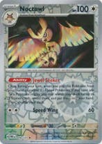 Noctowl 078/131 reverse holo Prismatic Evolutions, Ophalen of Verzenden, Nieuw, Losse kaart, Foil