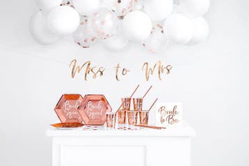 Decoratieset Vrijgezellenfeest Rosé Goud, Ophalen of Verzenden, Nieuw