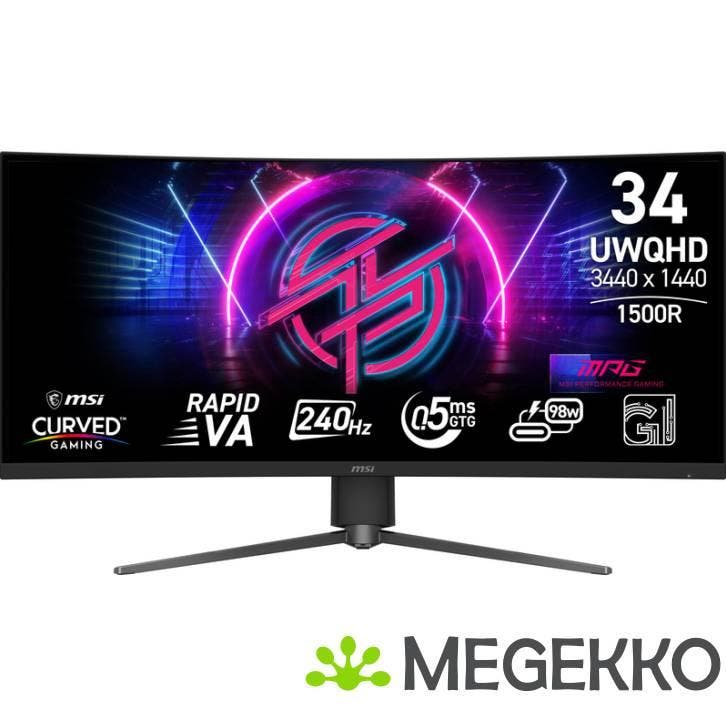 MSI MPG 346CQRF X24  34  WQHD UltraWide Gaming Monitor, Computers en Software, Monitoren, Nieuw, Verzenden