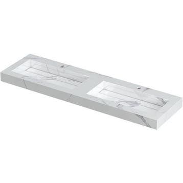 INK Pitch Wastafel Keramische Slab Bak Dubbel met Drain en, Doe-het-zelf en Verbouw, Ophalen of Verzenden, Nieuw