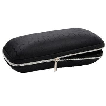 Fako Bijoux - Brillenkoker - EVA - Met Rits - Nylon - Zwart, Verzenden, Nieuw