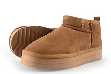 Warmbat Boots in maat 38 Bruin, Kleding | Dames, Schoenen, Bruin, Verzenden, Overige typen, Zo goed als nieuw