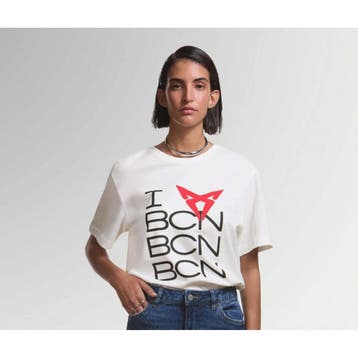 CUPRA T-shirt (unisex, wit, I Love BCN) – maat XS, Ophalen of Verzenden, Nieuw