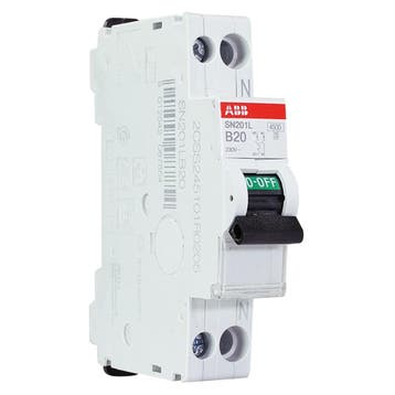 ABB installatieautomaat B20 1P+N SN201LB20, Nieuw