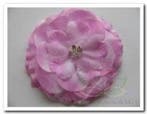 Corsage bloem peony met clip lila-wit voor bruiloft en, Ophalen of Verzenden, Nieuw