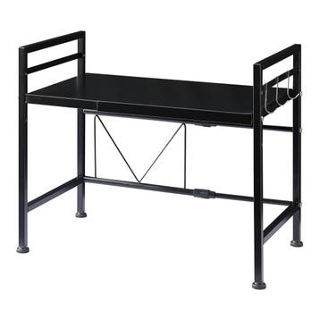 Magnetron rek Sorsele keukenrek 48x40-63x32 cm zwart [en.cas, Verzenden, Nieuw