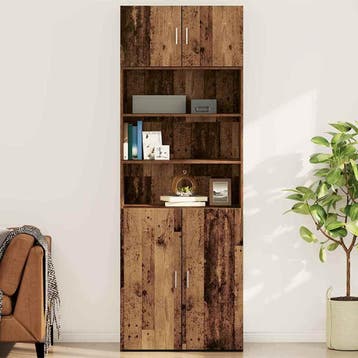 vidaXL Wandkast Oud hout 80 x 42.5 x 40 cm Bewerkt hout, Minder dan 50 cm, Verzenden, Nieuw, Minder dan 100 cm