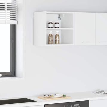 vidaXL Hangkast met opslag Wit 40 x 29,5 x 40 cm Bewerkt, Verzenden, Nieuw, Wit