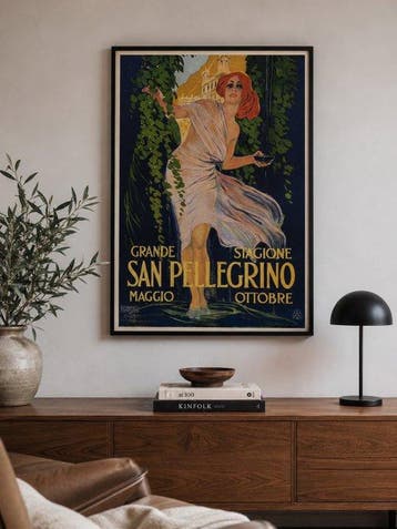 Leopoldo Metlicovitz - Grande Stagione San Pellegrino Maggio, Antiek en Kunst