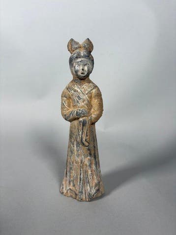 Oud Chinees, Tang-dynastie Terracotta Mingqi - 17 cm