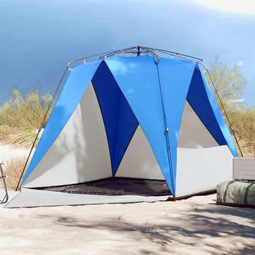 vidaXL Strandtent 4-persoons waterdicht snelontgrendeling, Verzenden, Nieuw, Tot en met 2