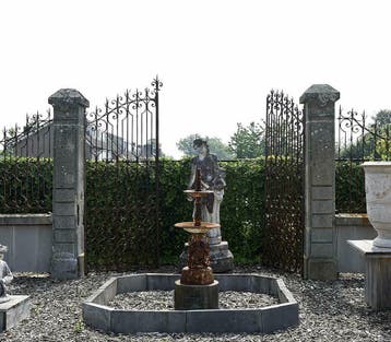 Antieke poort, oude poort, inrijpoort, hekwerk, t Achterhuis, Ophalen, Gebruikt